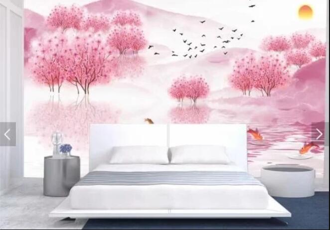 Princess Cherry Blossom Landscape Wallpaper