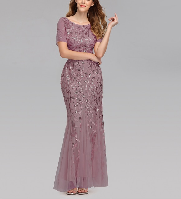 Abendkleid Meerjungfrau Pink