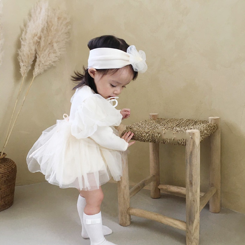 Kleid, Baby, Blanc Cassé