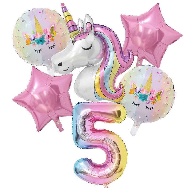 Luftballon Einhorn Geburtstag Prinzessin 5 Jahre