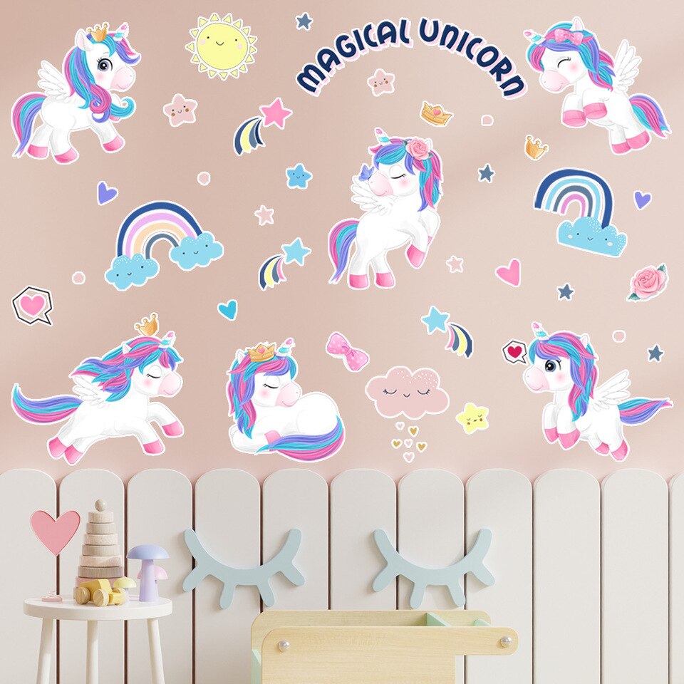 Magische Einhorn-Sticker