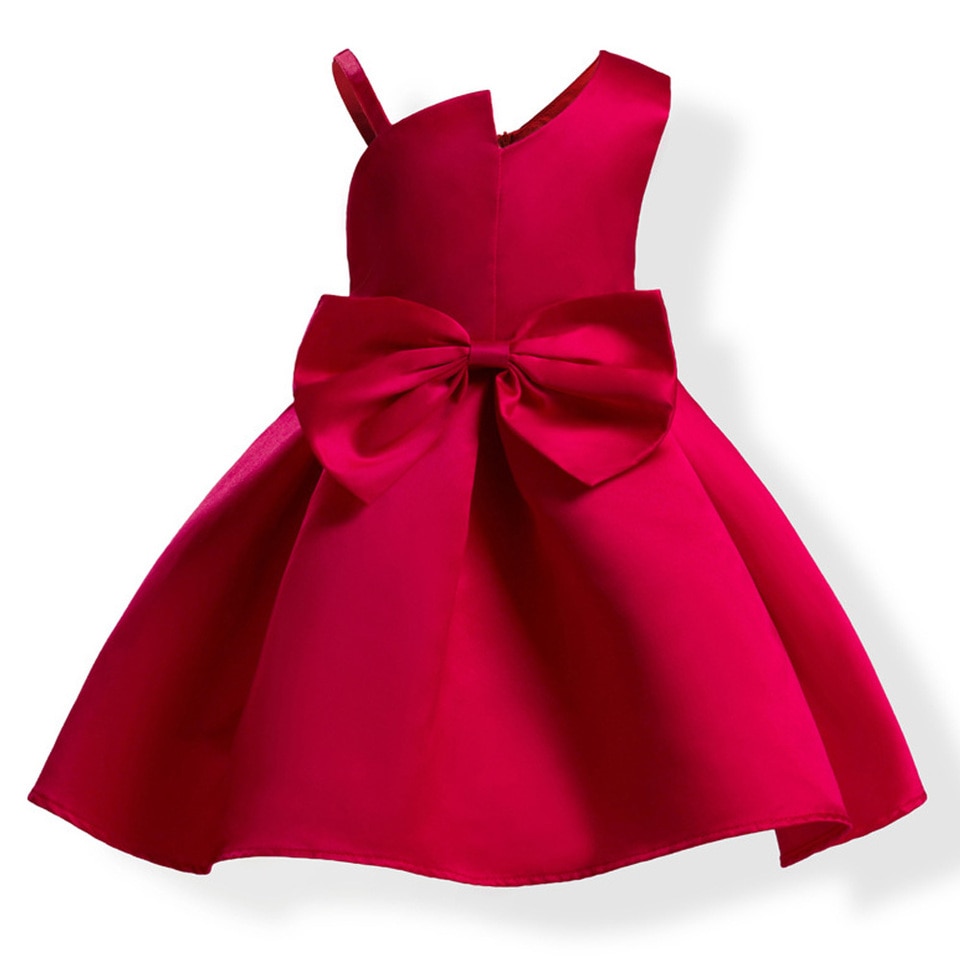 Kleid Prinzessin Rot Schmetterlingsbinde