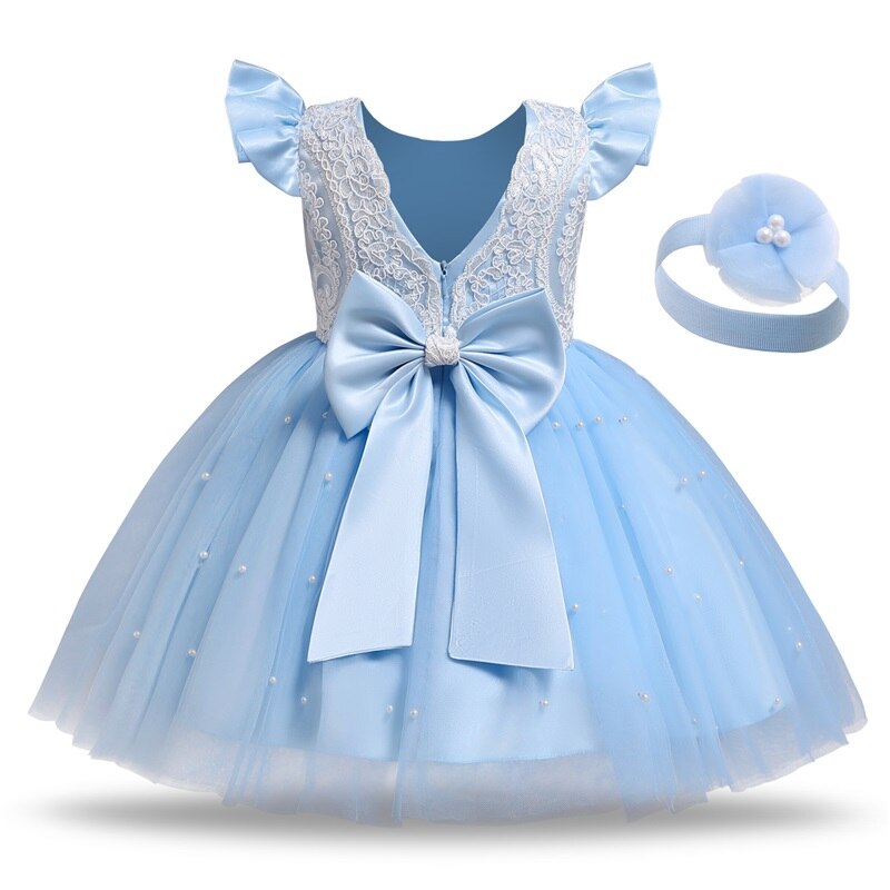 Kleid Prinzessin CIelblau Baby