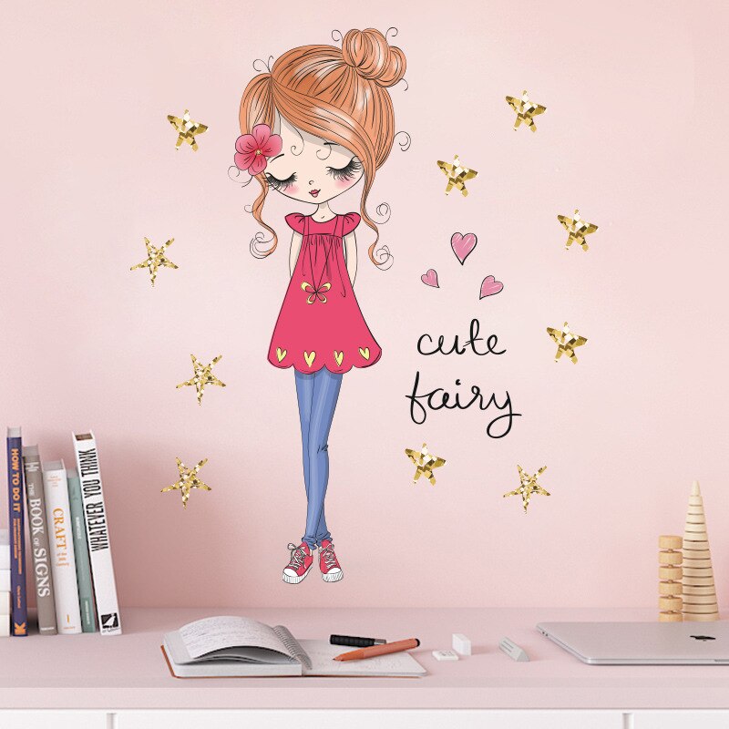 Wandsticker Prinzessin Sterne