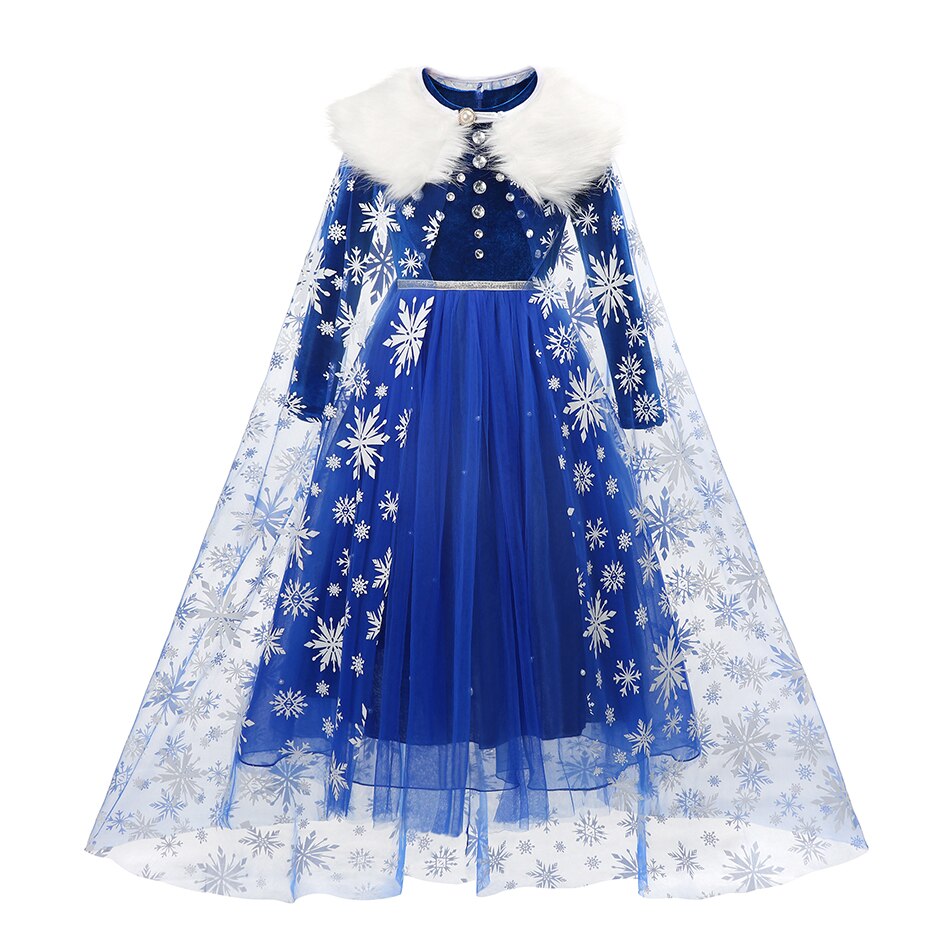 Prinzessin Elsa Kleid mit Schleier