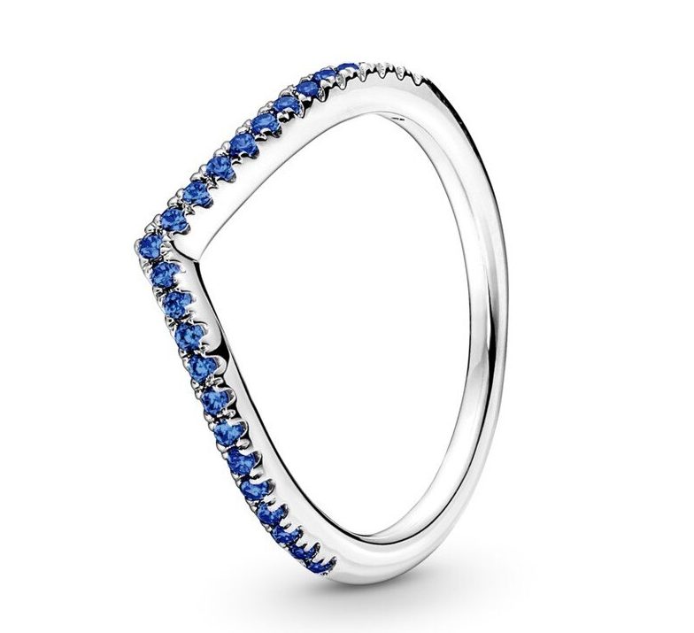 Ring Diadem Blaue Perlen