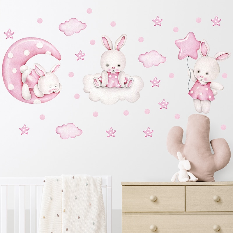 Rose Klistermärken Baby Room