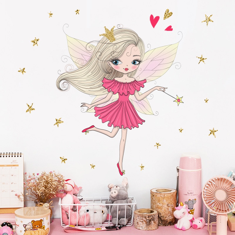 Naklejki Little Fairy granatowa księżniczka