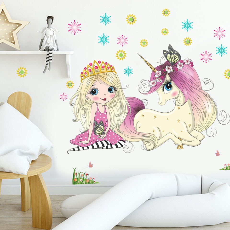 Sticker Einhorn Mädchenzimmer