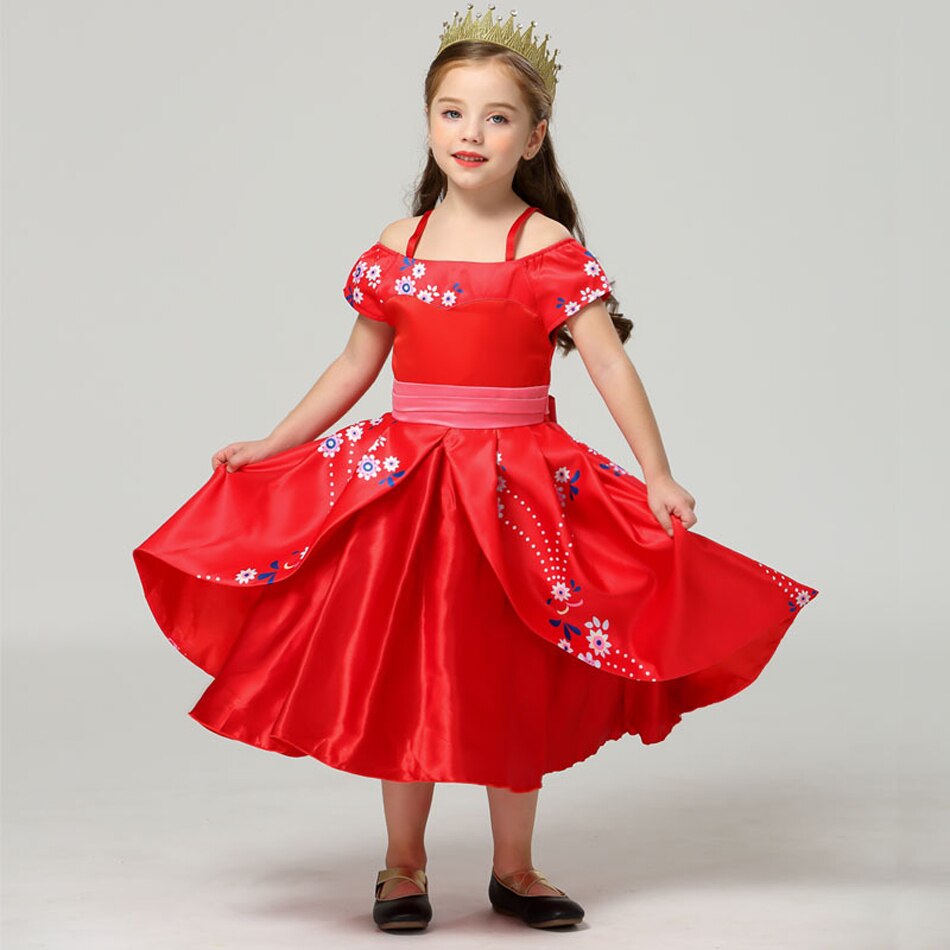 Prinsessan Elena d’Avalor kostym rosa prinsessklänning