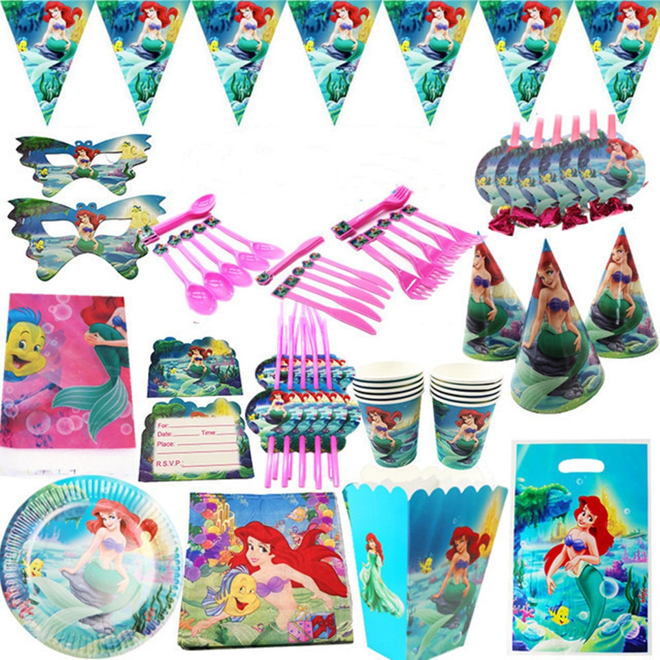 Princess Birthday Kit tema Lilla sjöjungfrun