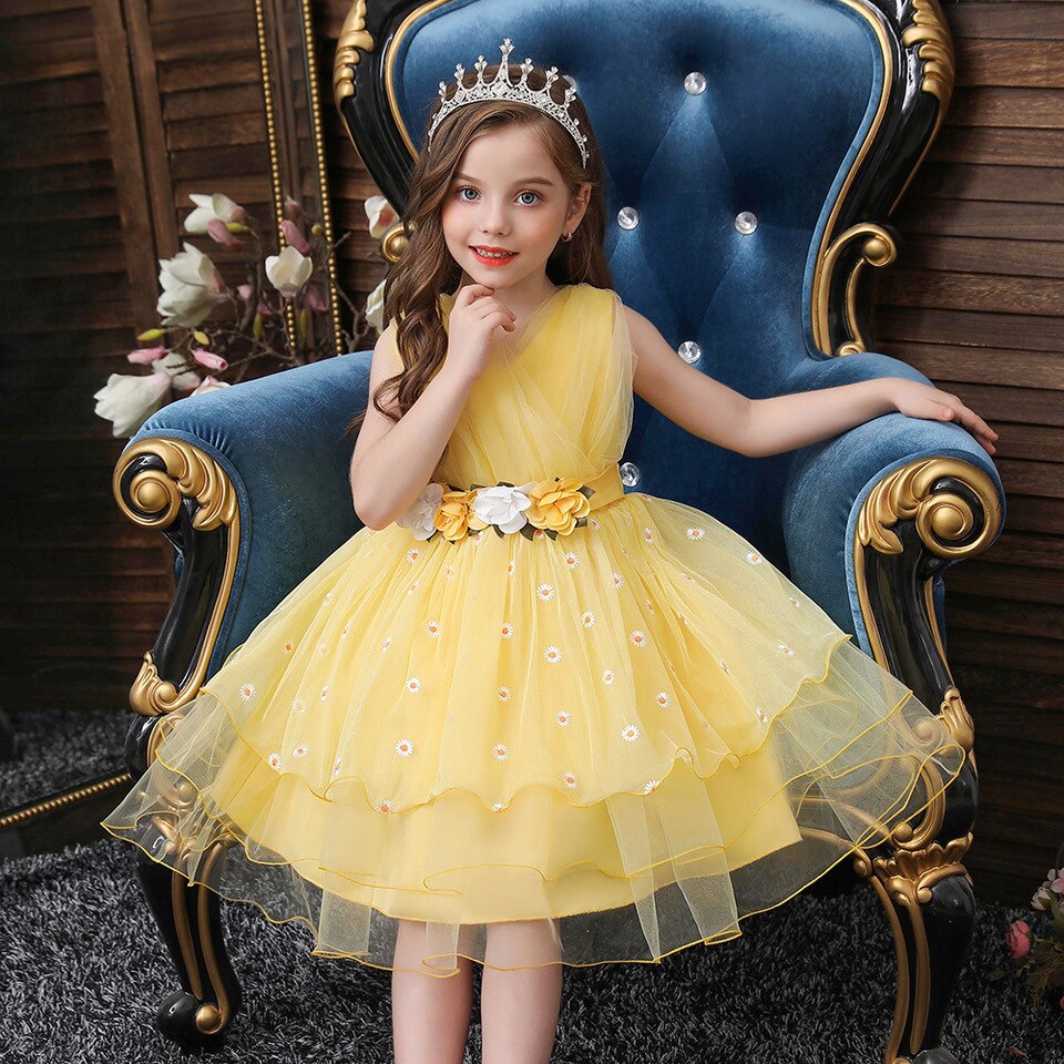 Kleid Prinzessin Gelb Löwenzahn