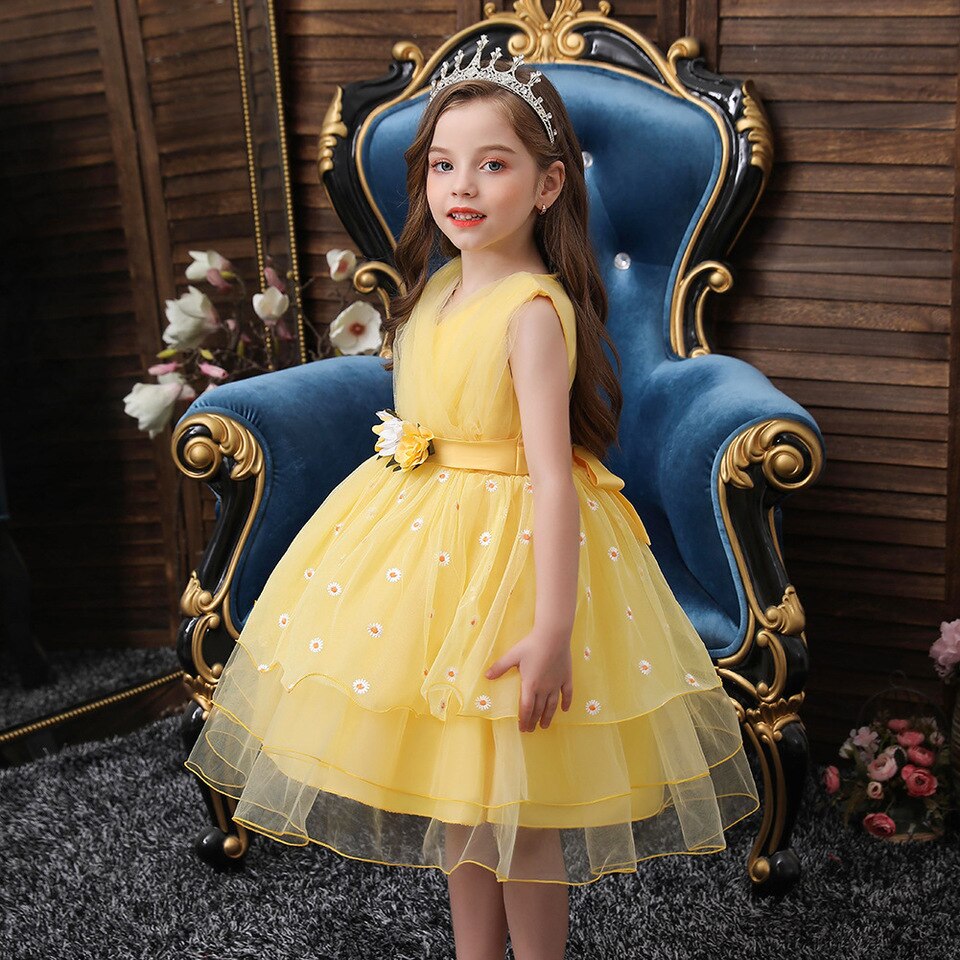 Kleid Prinzessin Gelb Löwenzahn