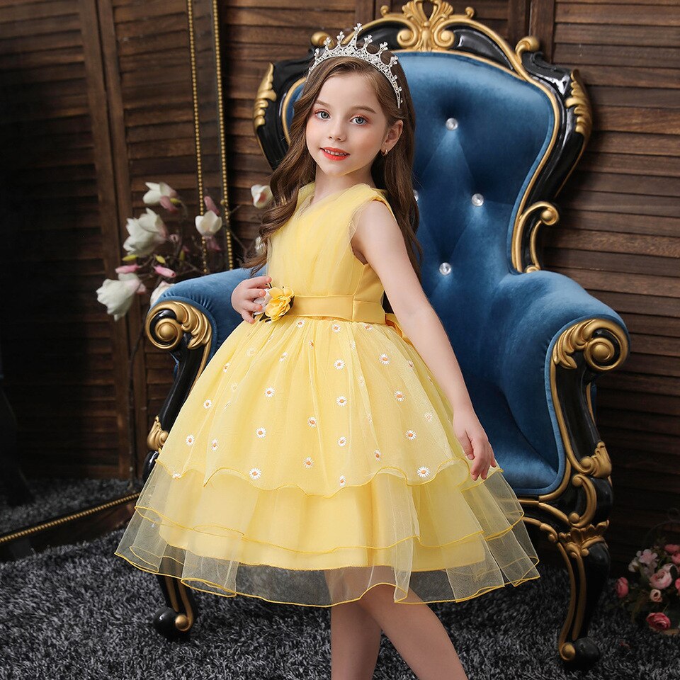 Kleid Prinzessin Gelb Löwenzahn