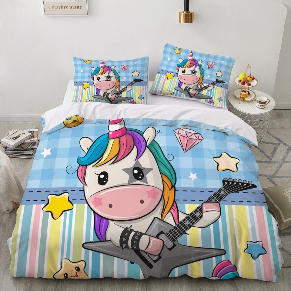 Bettbezug Einhorn Gitarre