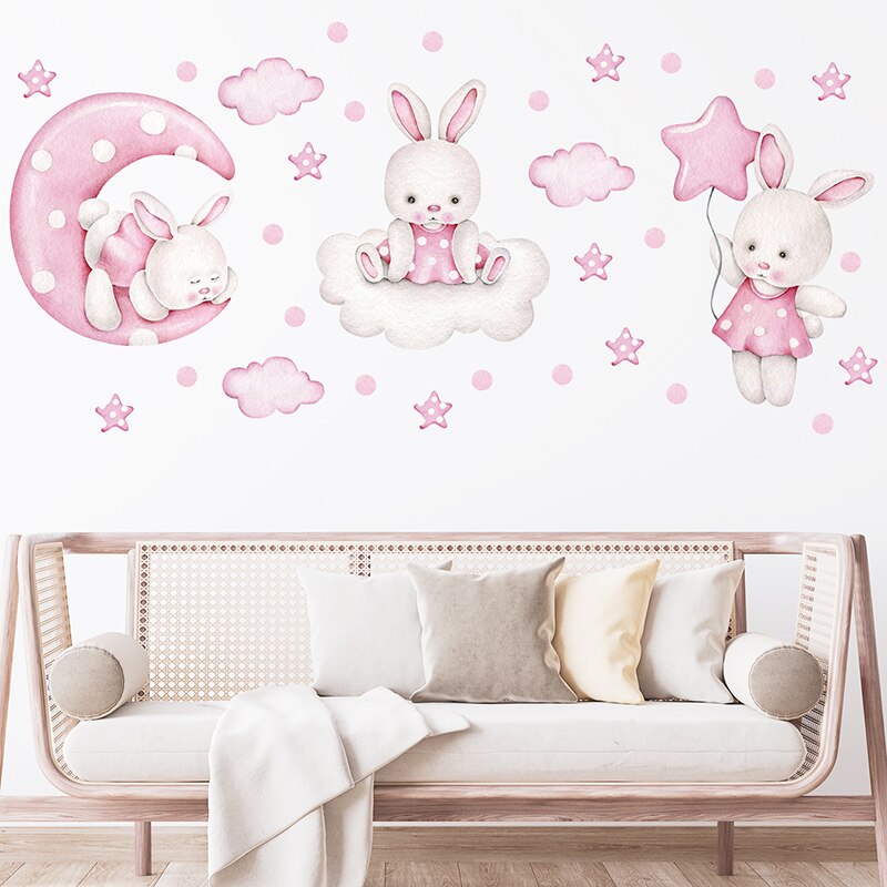 Rose Klistermärken Baby Room