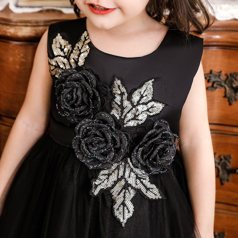 Kleid Prinzessin Schwarz für Babys bis 4 Jahre