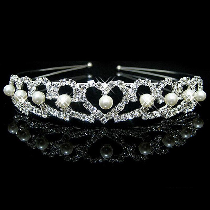 Herz Diadem mit Strass