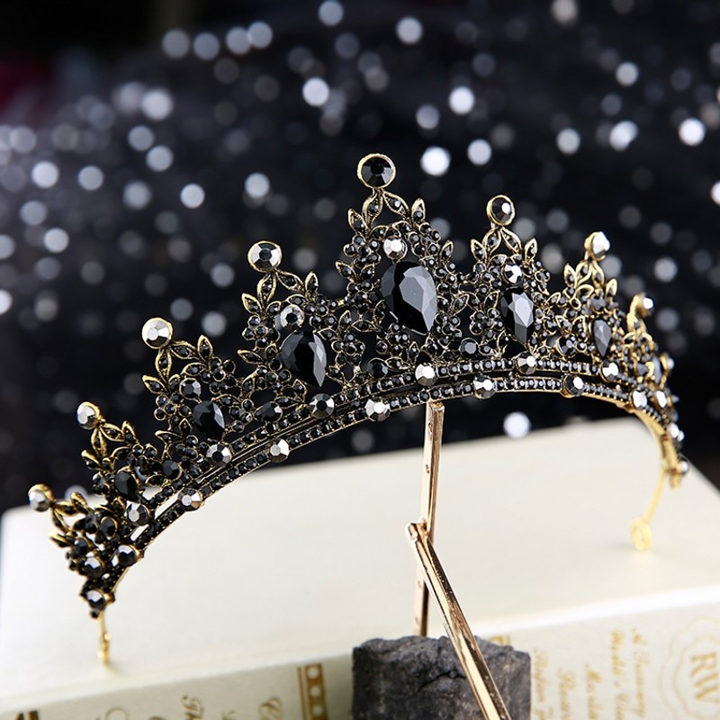 Royal Black Jewel Tiara