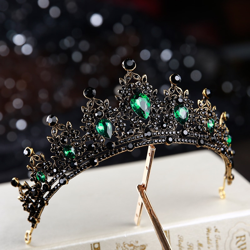 Gewellte Strass-Tiara