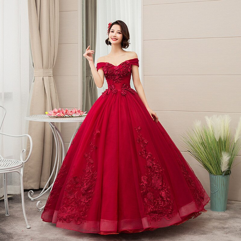 Prinzessin-Kleid für Frauen Rot