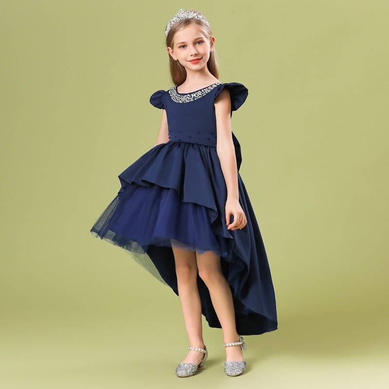 Prinzessin-Kleid für Mädchen Marineblau