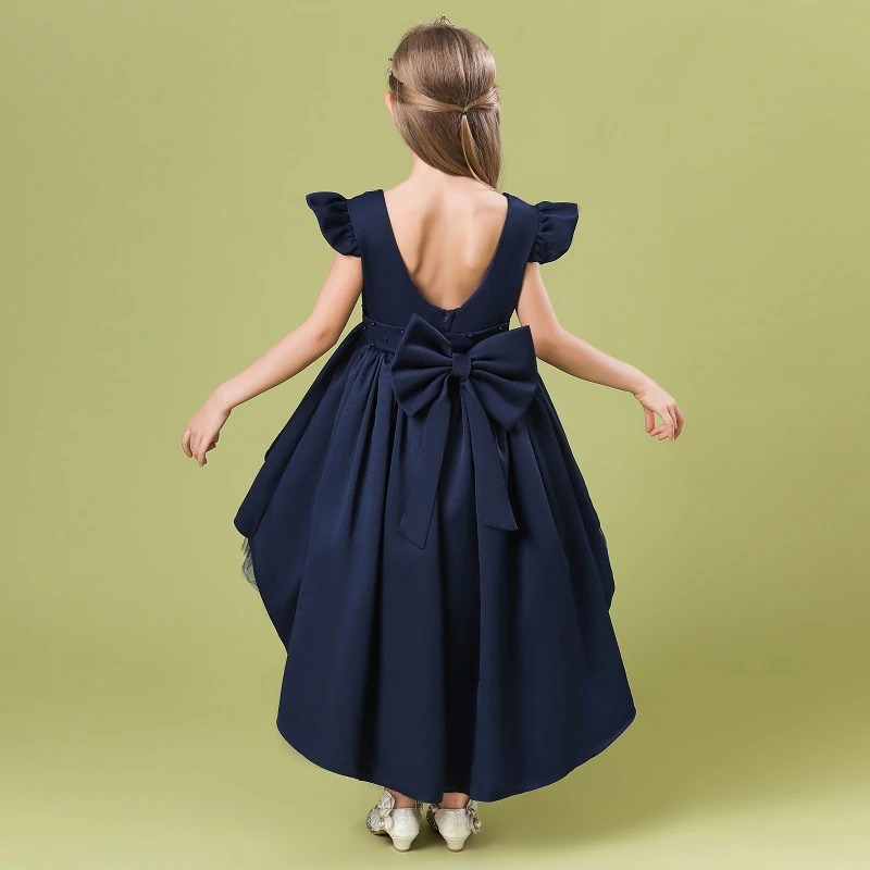 Prinzessin-Kleid für Mädchen Marineblau