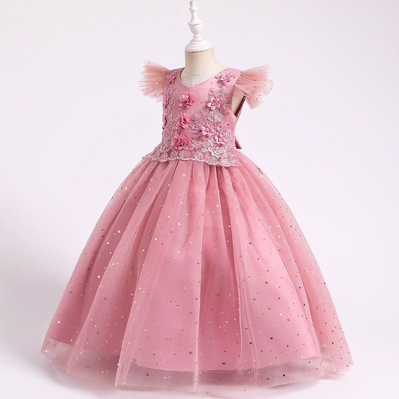 Prinzessinenkleid Rosa Sternchen