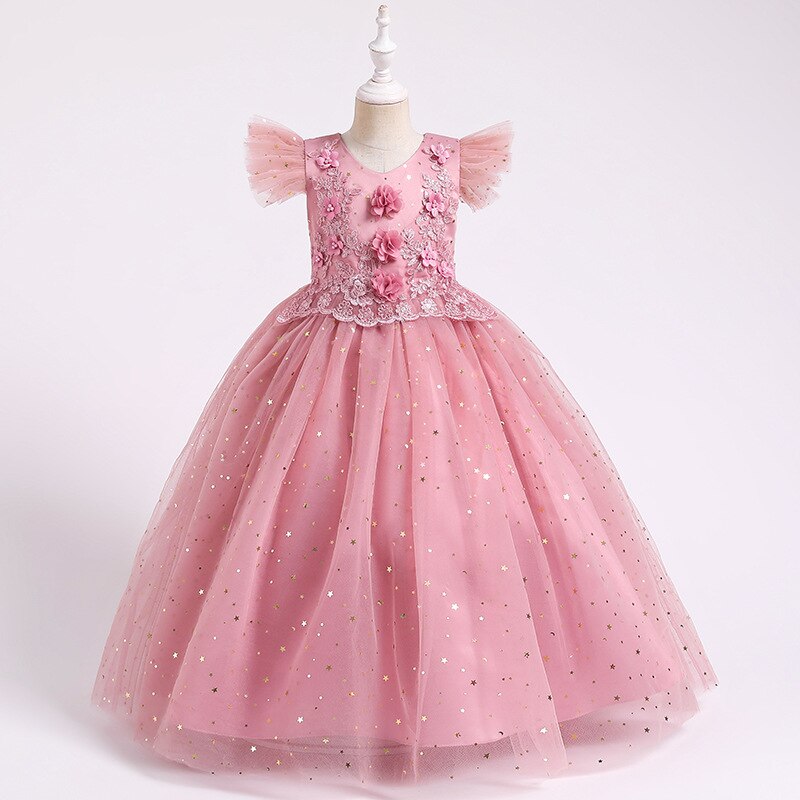 Prinzessinenkleid Rosa Sternchen