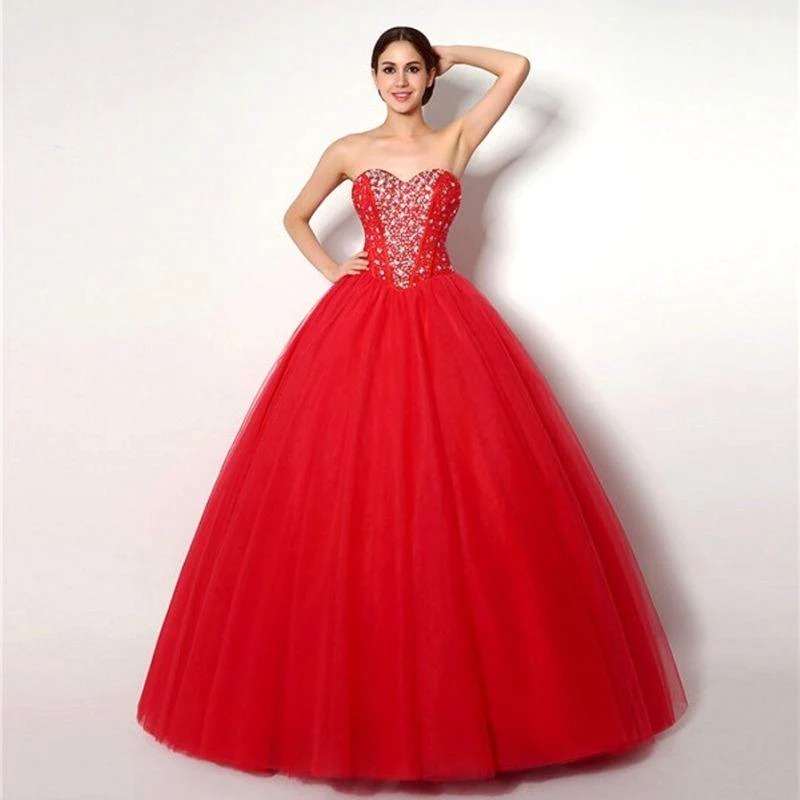 Prinzessin Abendkleid Rot