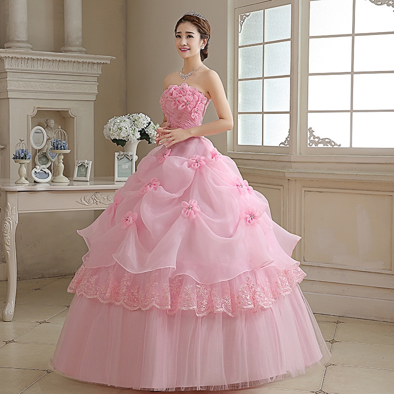 Prinzessin Prinzessin Brautkleider Rosa