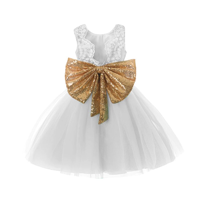 Kleid Prinzessin Baby Weiß Tutu