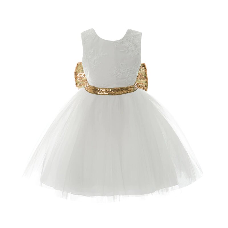 Kleid Prinzessin Baby Weiß Tutu