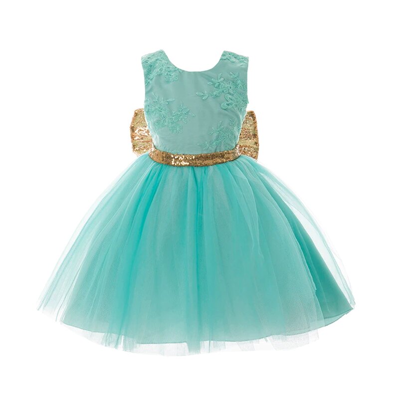 Kleid Prinzessin Baby Blau Türkis