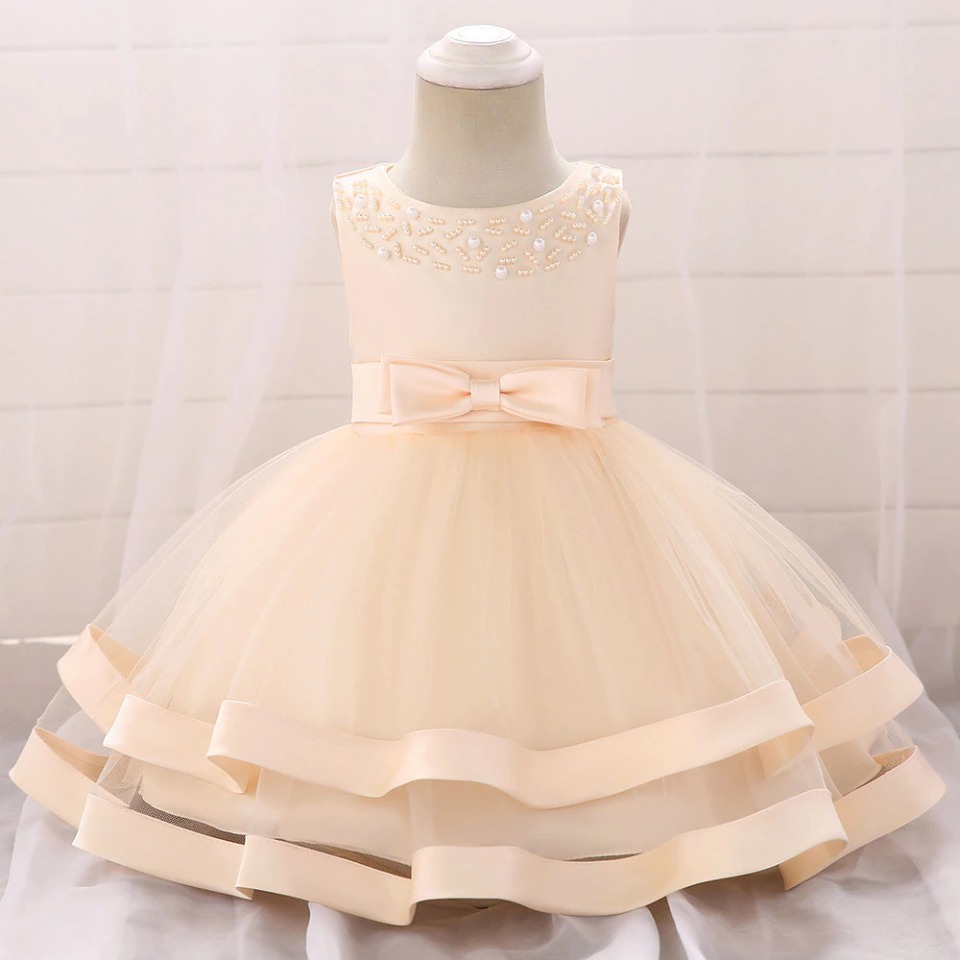 Kleid Prinzessin Baby Champagne für Hochzeit