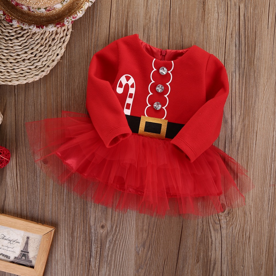 Kleid Prinzessin Baby Weihnachten mit Tutu