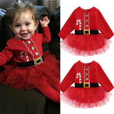 Kleid Prinzessin Baby Weihnachten mit Tutu