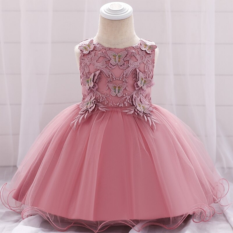 Kleid Prinzessin Baby Fuchsia Schmetterling