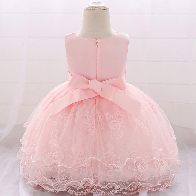 Kleid Prinzessin Baby Rosa mit Schleife