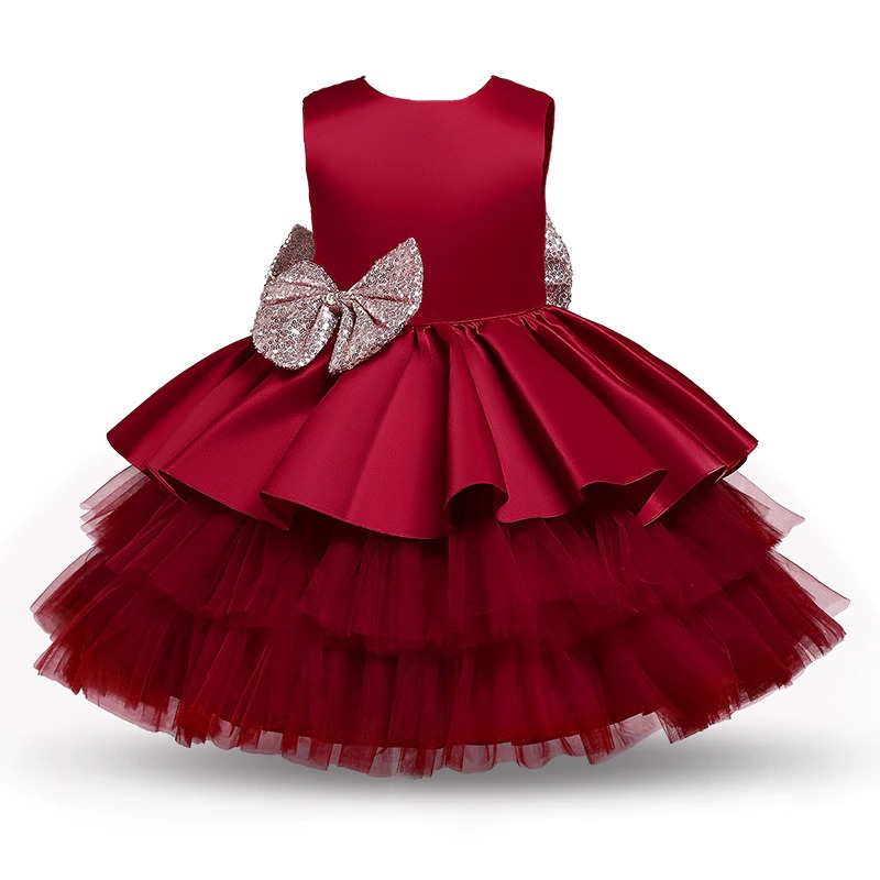 Kleid Prinzessin Baby Rot für Hochzeit