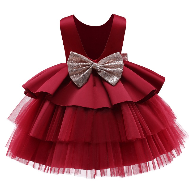 Kleid Prinzessin Baby Rot für Hochzeit