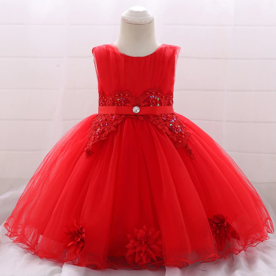 Kleid Prinzessin Baby Rot