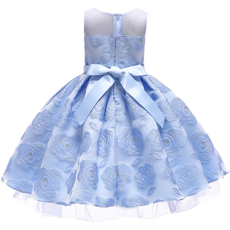 Kleid Prinzessin Himmelblau für Fillette