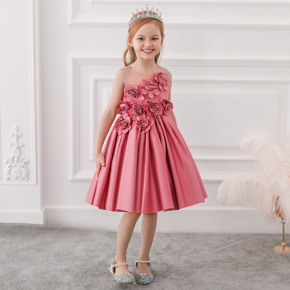 Blumiges Prinzessin-Kleid für die Zeremonie