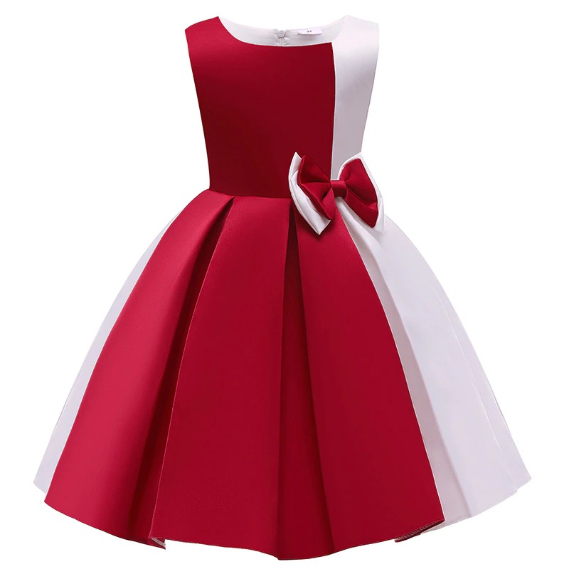 Weihnachts-Prinzessin-Kleid für Mädchen Zweifarbig