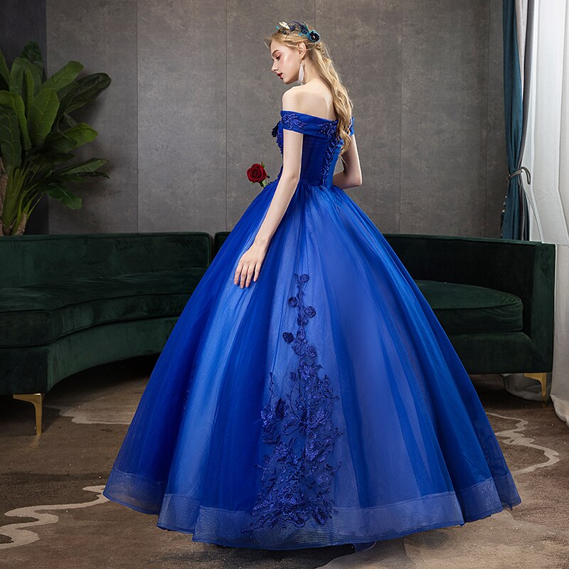 Kleid Prinzessin Abendkleid Blau