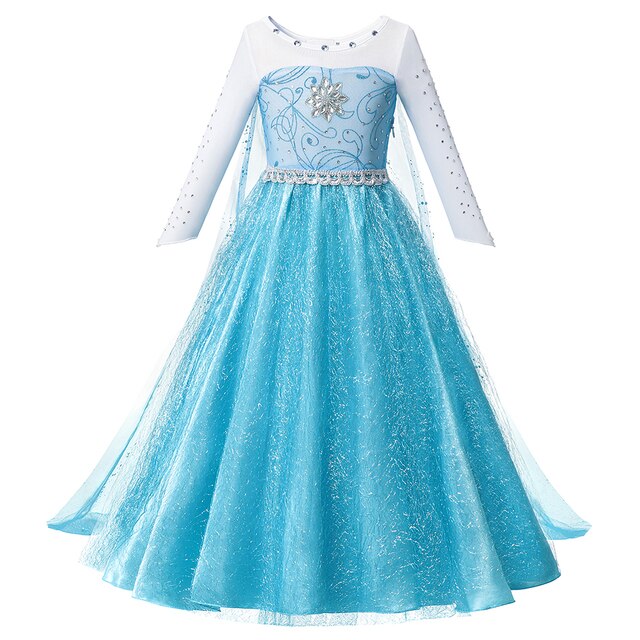 Kleid Prinzessin Elsa Blau