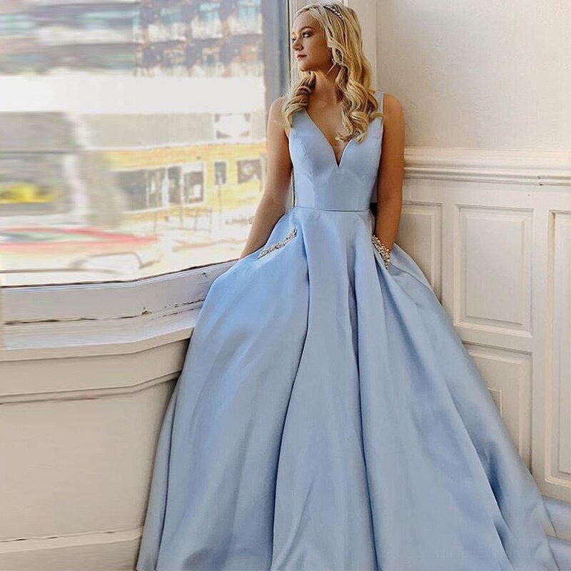 Prinzessin-Kleid für Frauen Hellblau