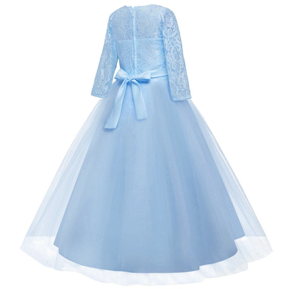 Kleid für die Zeremonie, Prinzessin, Mädchen, himmelblau