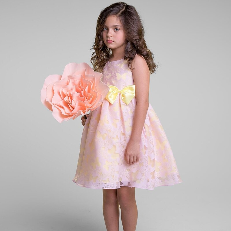 Kleid Prinzessin Mädchen Schmetterling Rosa